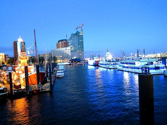 Hamburg-Harbor and Elbe Philharmonic Hall