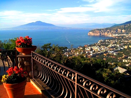 Sorrento and Mount Vezuvius
