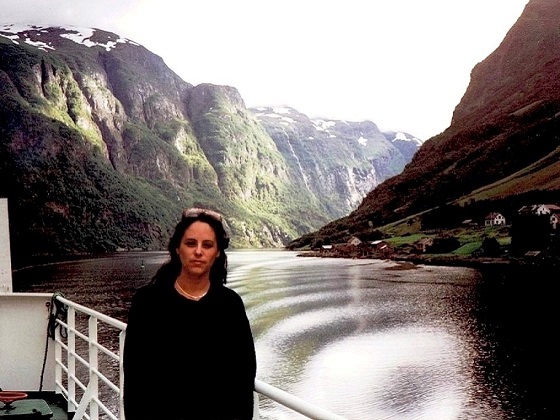 Ferry on Songefiord to Vangsnes, Norway