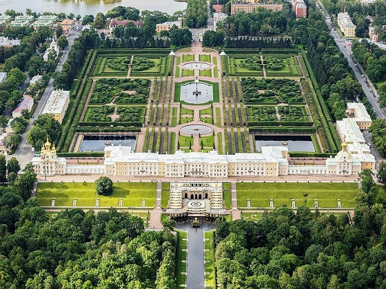 St. Petersburg-Peterhof, Aerial view