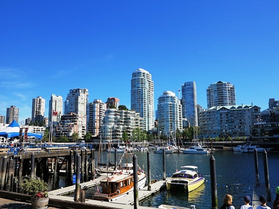 Vancouver-View from Public Market Granville Island