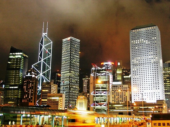 Hong Kong at night