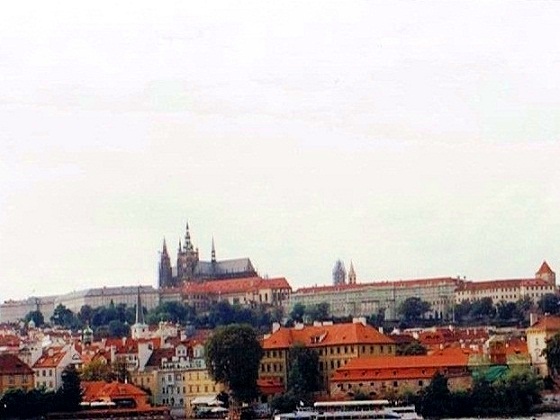 Prague-view of The Castle and St. Vitus Cathedral
