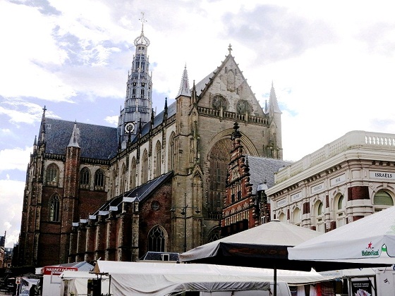 Haarlem-Great Church in Market Square