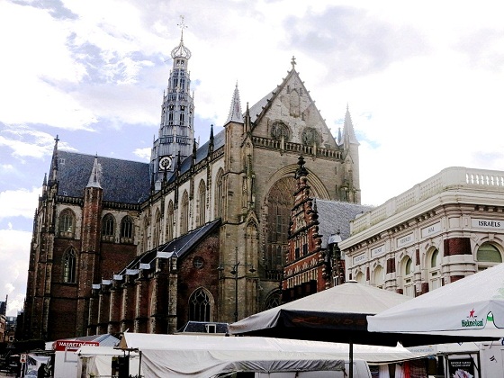 Haarlem-Great Church in Market Square