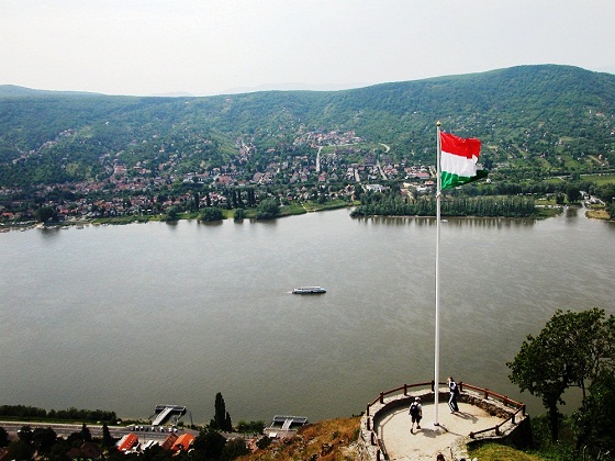 Visegrad Castle-View of the Danube River and Slovakia
