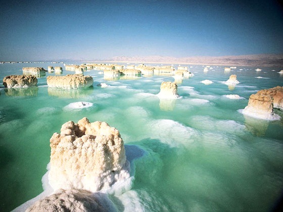 Israel-Dead-Sea, Salt Rocks 