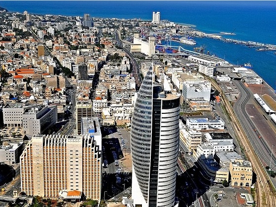 Israel-Haifa, Down Town and Port