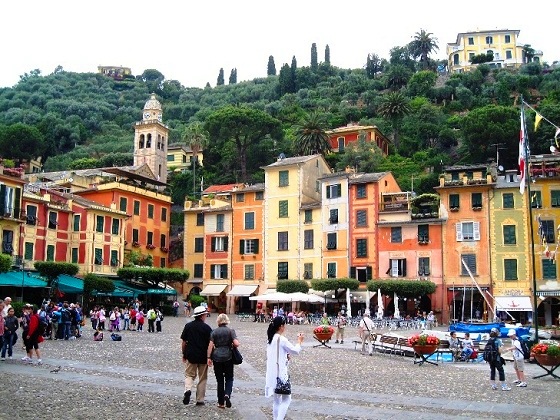 Portofino-center and San Martino church
