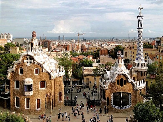 Barcelona-a view from Parc Güell