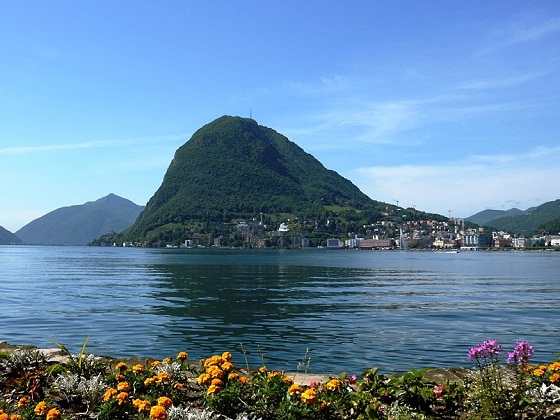 Lugano-Lake and Monte San Salvatore