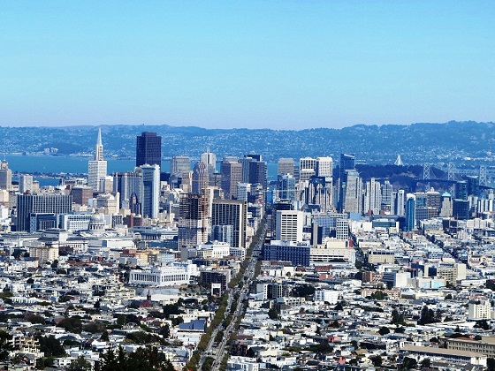 San Francisco-view from Twin Peaks